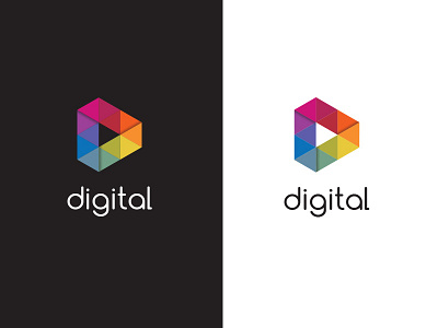 Digital Logo brand color identity illustrator logo