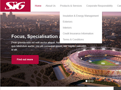 Sig UK Concept clean corporate modern web
