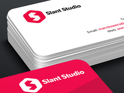 Business Cards Slant Studio