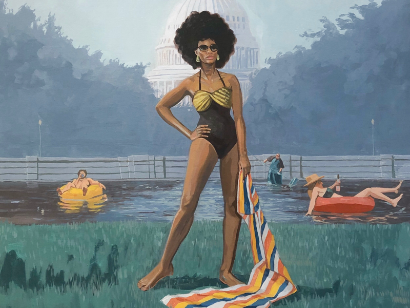 The Public Pool jon stich painterly colorful illustration painting