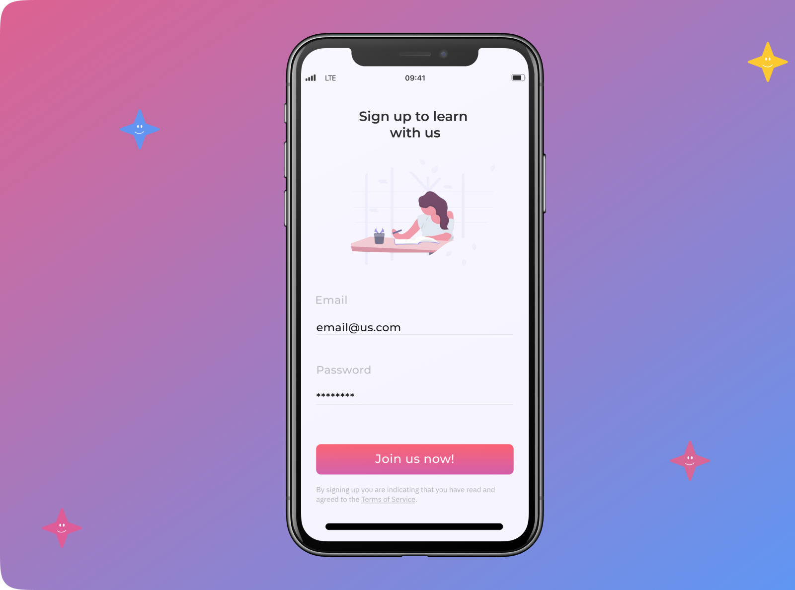 Sign up by Judy Ghashim on Dribbble