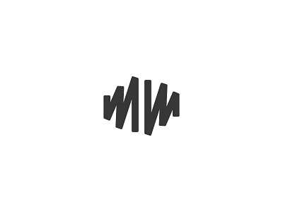 MM Ambigram ambigrem branding chef logo mark mm