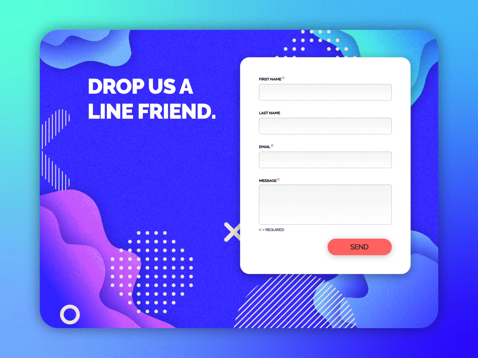 Daily UI #028 - Contact Form