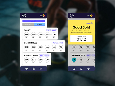 Daily UI #041 - Workout Tracker app daily ui design mobile modular timer ui ui design ux visual design workout workout tracker