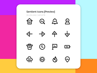 Daily UI #055 - Icon Set daily 100 daily 100 challenge daily ui design grid icons iconset ui ui design ux vector visual design