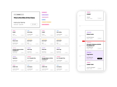 Daily UI #071 - Scheduling app badges card components daily 100 daily 100 challenge daily ui dailyui design design system figma mobile schedule scheduling ui ui design ux visual design