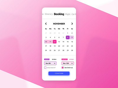 Daily UI #080 - Date Picker app booking app daily 100 daily 100 challenge daily ui date picker design mobile travel app ui ui design ux visual design