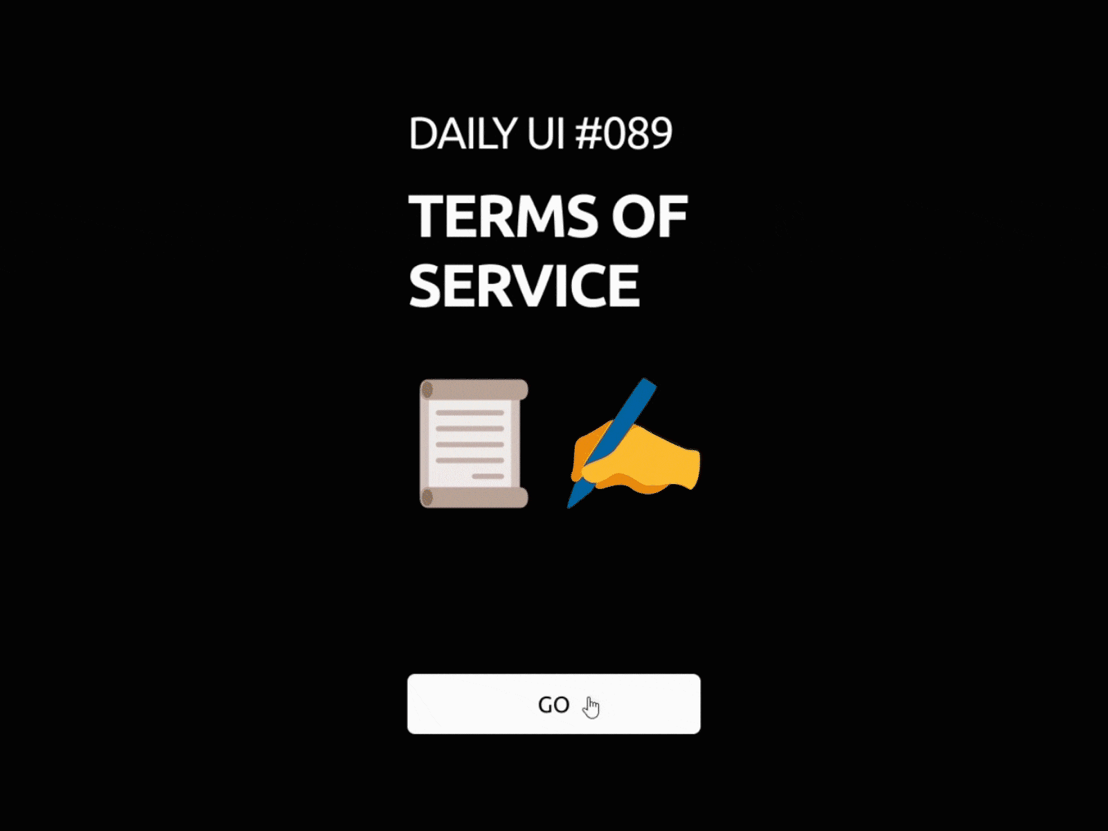 Daily UI #089 - Terms of Service