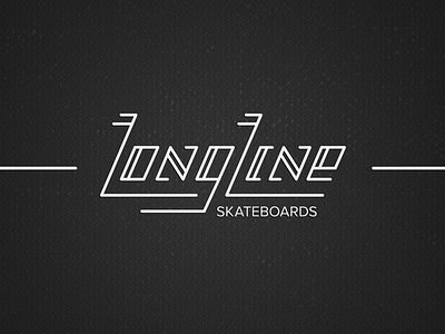 LongLine Skateboards identity branding identity logo typography vintage
