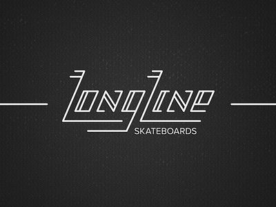 LongLine Skateboards identity branding identity logo typography vintage