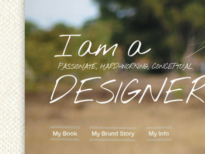 Portfolio Site Redesign typography website
