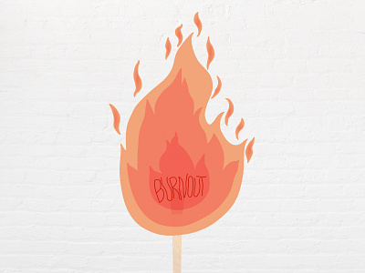 Burnout design figma illustration typography vector