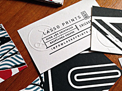 Lasso Prints cards emboss embosser prints recycle rubber stamp screen prints stamp
