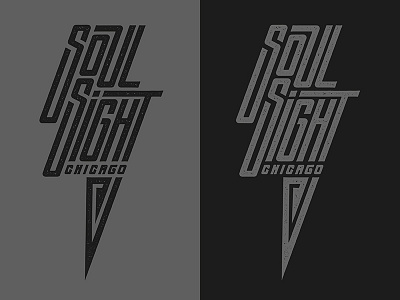 Soulsight Lightning Bolt badge brandmark lightning bolt soulsight typography