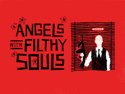 'Angels with Filthy Souls' Poster christmas home alone movie poster poster saul bass typography