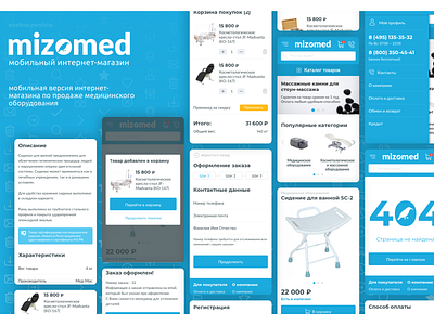 Mizomed Mobile design e commerce e commerce design medical design medicine minimal mobile shop mobile site ui ux web website