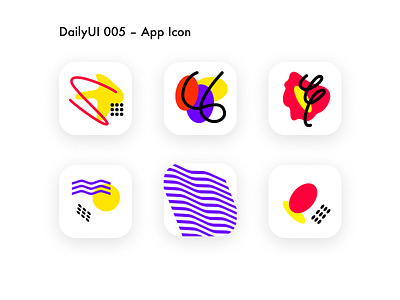 App Icons - DailyUI 005 abstract appicon dailyui icon logo vivid vivid colors