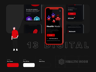 Health Node web design and development webdesign uiux blockchain