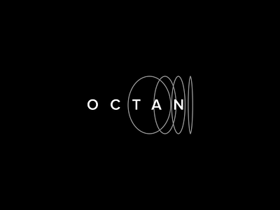 Octan black blackandwhite logo white