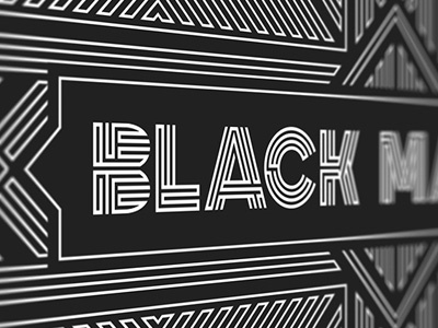 Black Market branding identity logo packaging pattern