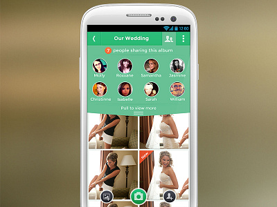 Photo-sharing GalaxyS3 concept android app clean flat galaxys3 interface mobile photos samsung ui user interface