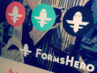 FormsHero branding emblem hero identity logo logotype typography