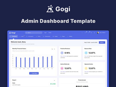 Gogi - Admin Dashboard Template