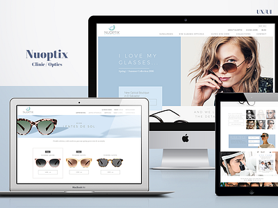 Optical Clinic Website clinic interaction design optical responsive ui design user experience ux ux ui design web design