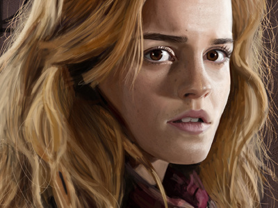 Brightest Witch of Her Age emma watson freckles harry potter hermione hermione granger painting portrait realism