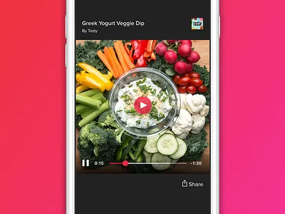 BuzzFeed Mobile Video Player app buzzfeed content feed ios iphone media mobile news player ui video