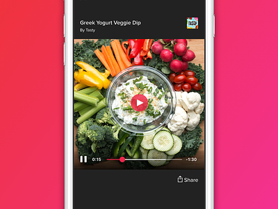 BuzzFeed Mobile Video Player app buzzfeed content feed ios iphone media mobile news player ui video