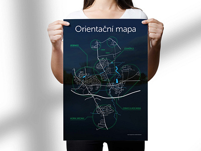 Jesenice City Orientation Map