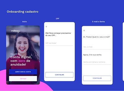 Login e Cadastro app design ui ux ui