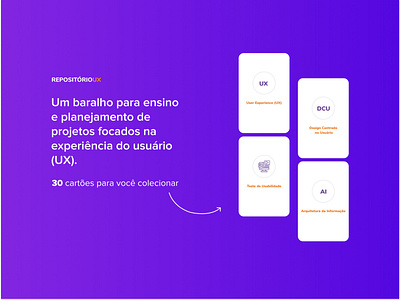 UX Cards Baralho para ensino e planejamento de UX collections learning planning ui user experience user experience design ux