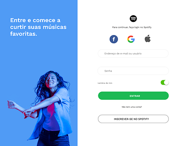 Login Concept Spotify design login login design sign in spotify spotify cover ui uidesign ux ux ui