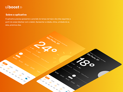 UI Boost Case de Clima Tempo app brazil design illustration ui uidesign userinterface weather