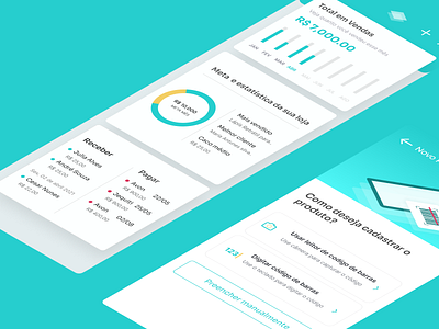 App Vendas para Pequenos Lojistas analytics brasil brazil design ecommerce illustration logo store ui uidesign userinterface ux ui