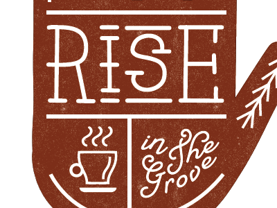 Another Rise Coffee Logo Concept coffee coffee shop hand logo texture