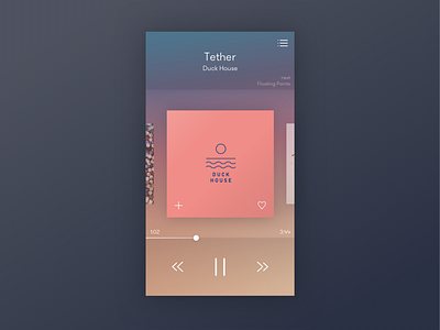 Music Player 9 daily dailyui minimal music player ui