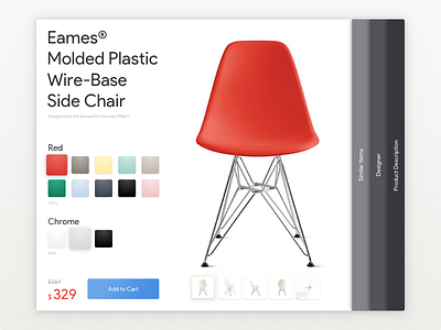 Customize Product checkout customize daily dailyui eames ecommerce product purchase ui