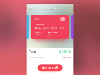 Credit Card Checkout #DailyUi #002 002 card checkout credit dailyui perobeli