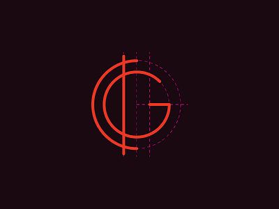 Letter 'G' art deco design font lettering logo mix modern perobeli