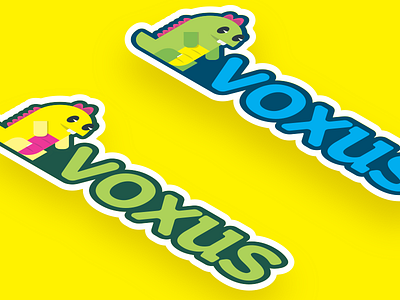 Dragon Stickers - Voxus cute design dragon graphic mascot perobeli preview stickers