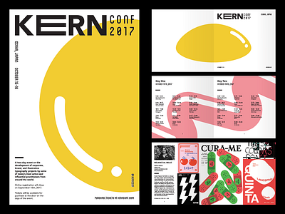 Kern Conference branding graphic design illustraion poster design typography