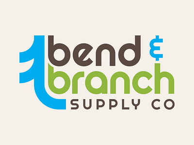 Bend & Branch Logo adventure branding logo outdoor