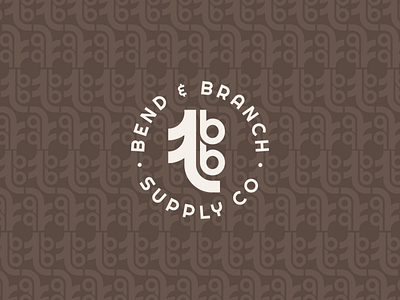 Bend & Branch Patterns adventure badge branding logo outdoor pattern symbol