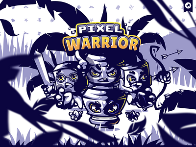 Pixel Warrior Illustration behance branding character character design esport gaming illustration logo mascot