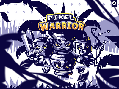 Pixel Warrior Illustration