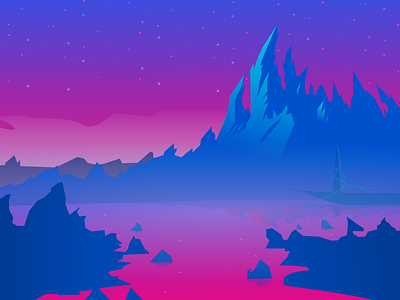 Mountain Bleupink by Chez Did's🌺 on Dribbble