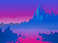 Mountain Bleupink by Didier 🌺 on Dribbble